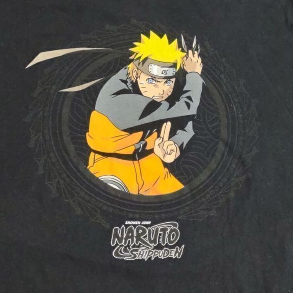 Shonen Jump Naruto Shippuden by Ripple Junction Black Anime T Shirt Sz‎ L - Picture 3 of 8
